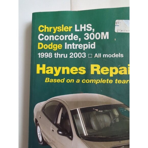 Haynes Repair Manual 25026 For Chrysler 300M, Concorde, Intrepid, & LHS - Picture 3 of 7